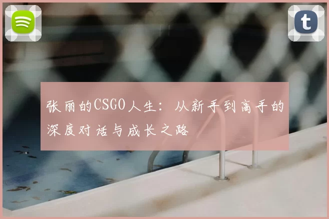 张丽的CSGO人生:从新手到高手的深度对话与成长之路